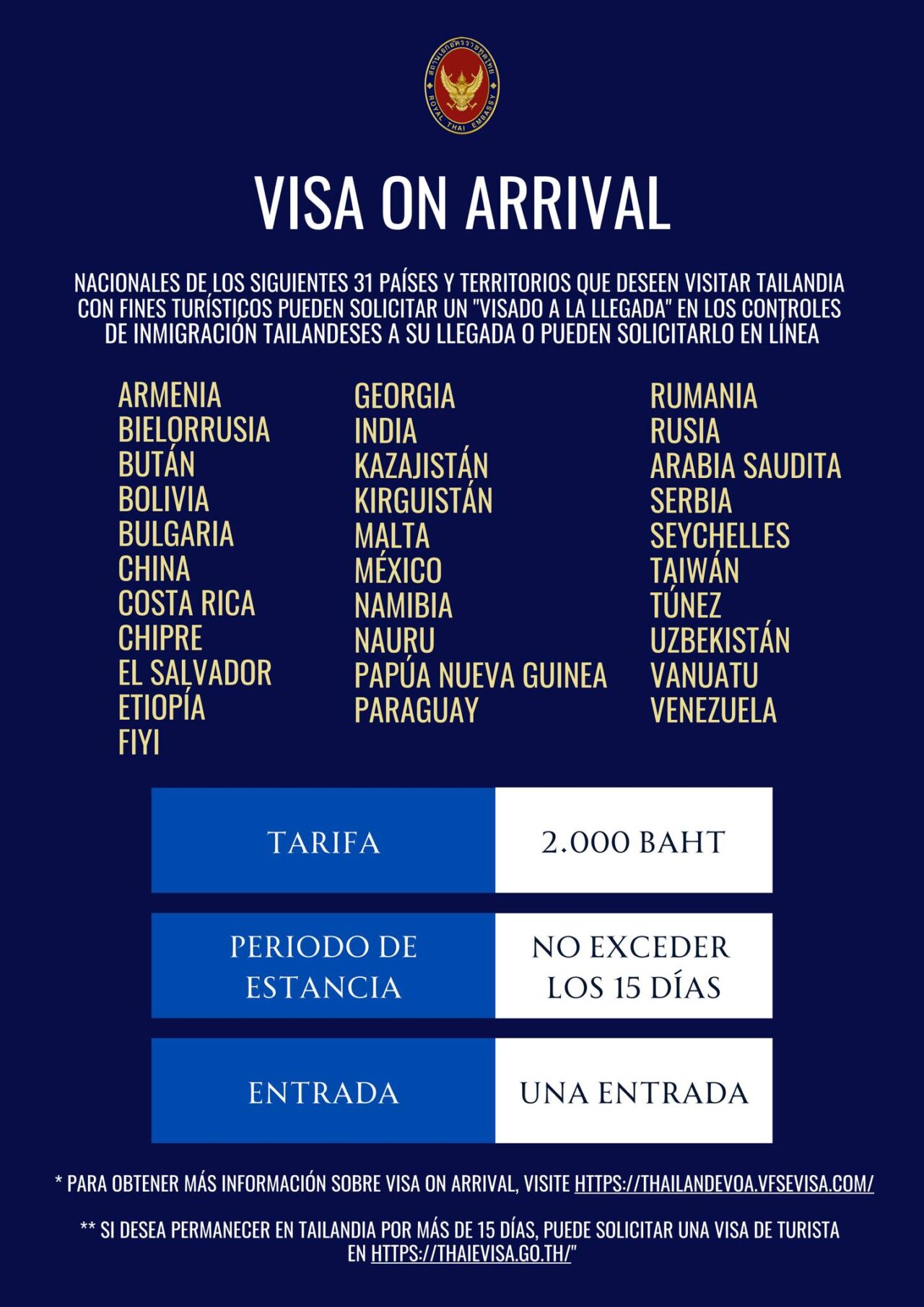 COSTARRICENSES VISA TAILANDIA